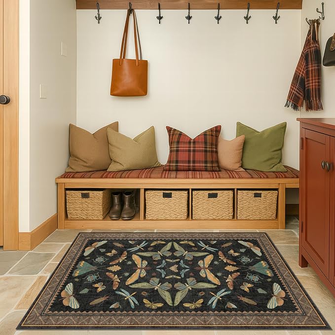 3x5 Entryway Rug Non Slip Washable - Image 6