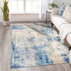 Lahome Modern Abstract Washable Area Rugs 5x7, Soft Living Room Rug Non Slip - Image 5