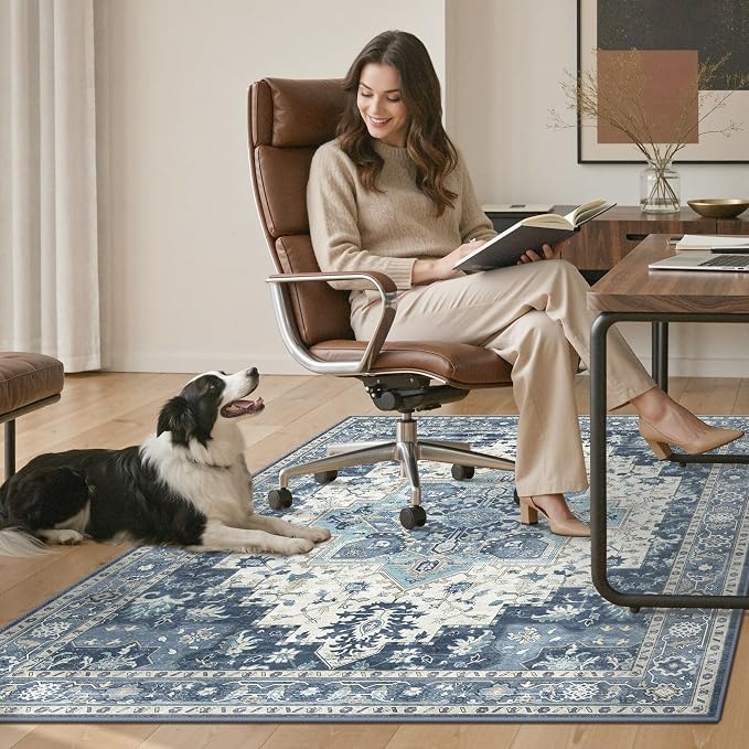 48"x72" Office Chair Mat for Hardwood Tile Floor, Under Desk Carpet Protector - Image 7