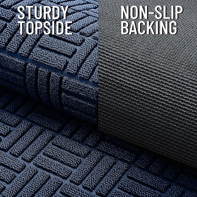 OLANLY Front Door Mat Outside Entrance 71x23, Heavy Duty Sturdy Natural Rubber - Image 4