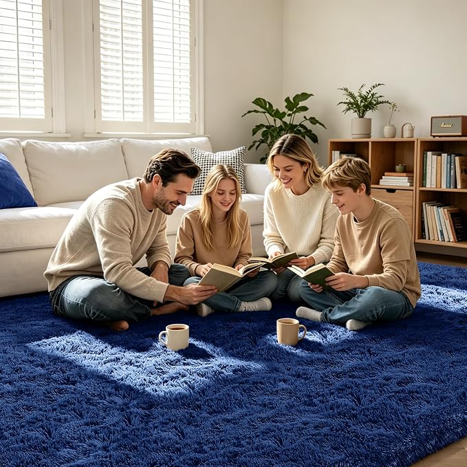 Shag Area Rugs for Bedroom Living Room, 4X6 Ultra Soft Fluffy Area Rugs for Dorm - Image 2