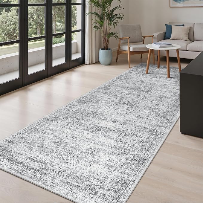 Soalmost Hallway Runner Rug 4x8 Wide: Washable Thin Runners - Image 3