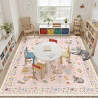 Soalmost Cat 8x10 Pink Area Rugs - Image 2