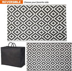 SAND MINE Waterproof Outdoor Rug 5x8 ft, Plastic Reversible Rug, Modern Area Rug - Image 3