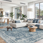 Madane Washable 6x9 Area Rugs for Living Room, Vintage Rug by Madane