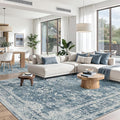 Madane 8x10 Area Rugs for Living Room, Machine Washable Vintage Rug by Madane