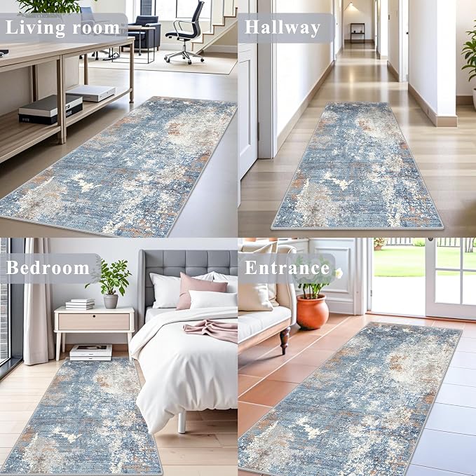 3x6ft Non-Slip Washable Kitchen Rug - Image 3