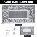 HUGEAR Outdoor Rug 8x10 Patio Waterproof Mat Camping Carpet Outside Area Rug - Image 2