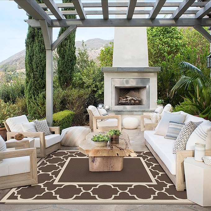GENIMO 6' x 9' Outdoor Rug Waterproof - Image 6