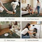 GENIMO 2x6 Washable Runner Rug for Hallway Kitchen Entryway, Non Slip Vintage - Image 6