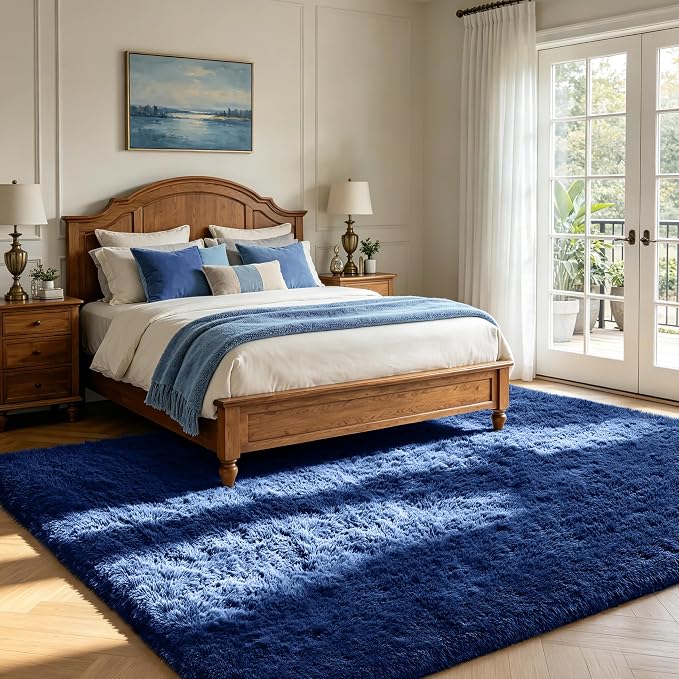 Shag Area Rugs for Living Room Bedroom, Large Ultra Soft Fluffy Area Rugs for - Image 3