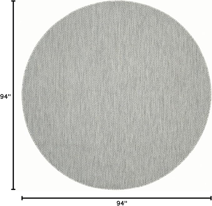 SAFAVIEH Outdoor Round Rug 7'10" - Image 2
