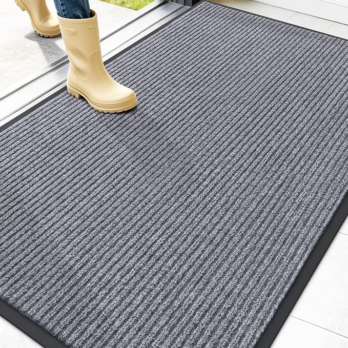 OLANLY Front Door Mat Indoor Outdoor Entrance, Waterproof Heavy Duty Doormat by OLANLY