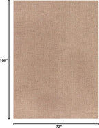 CAMILSON Easy Jute Rug 6x9, Indoor Outdoor Natural Color Farmhouse Area Rugs - Image 2
