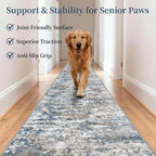 Runners for Hallways Ultra Non-Slip 2x10 Long Runner Rugs Washable Abstract - Image 2