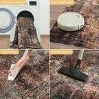 Toneed Abstract Area Rug Modern Washable Rug Soft Non Slip Rug Low Pile - Image 6