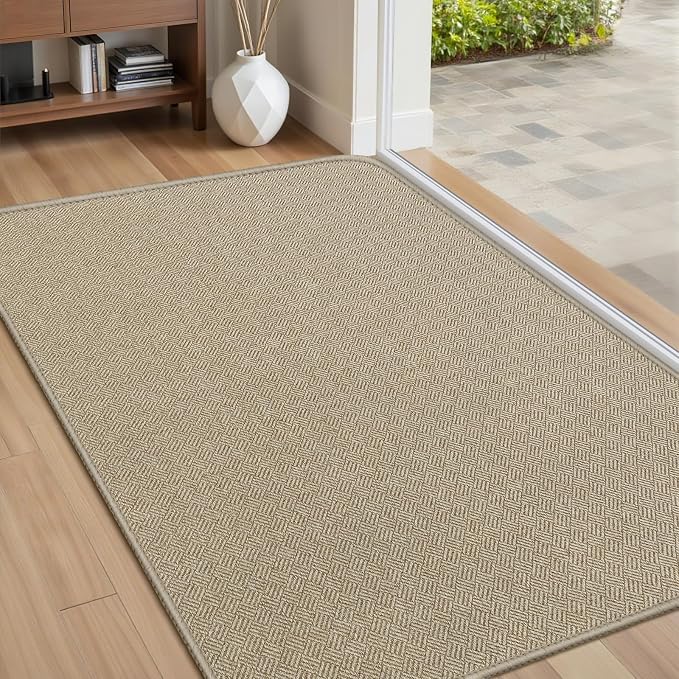 Ultra Thin Door Mat Indoor Entrance 24"x36", Low-Profile Indoor Door Mat by Unknown