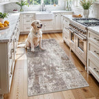3x5 Washable Entryway Rug – Non-Slip Rubber Backed Small Area Rug by BYYVOORugsforYourHome