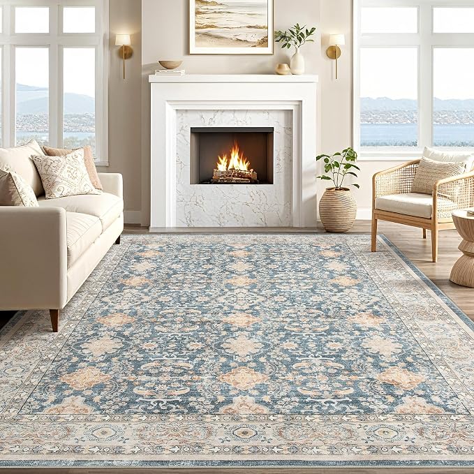 Vintage Living Room Area Rug 10x12 - Image 5