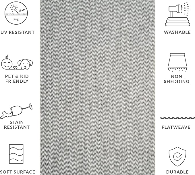 SAFAVIEH Outdoor Area Rug 5'3"x7'7" - Image 7
