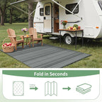 GENIMO Outdoor Rug for Patio Clearance, Lightweight Waterproof RV Camping Mat - Image 7