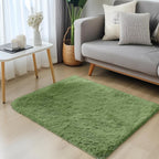 OLANLY 2x3 Machine Washable Small Bedside Rug, Soft Fluffy Shaggy Entryway - Image 3