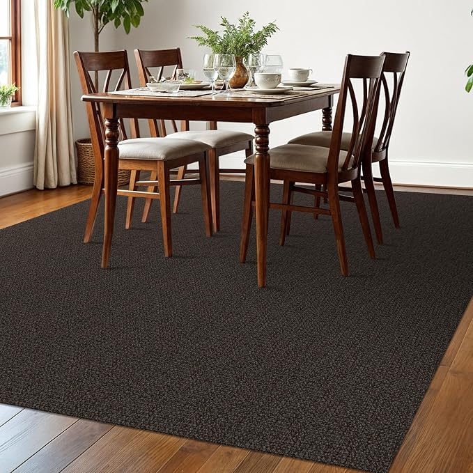 EARTHALL Washable Area Rugs 6x9 Ft Non Slip Living Room Rugs Cotton Rubber - Image 6