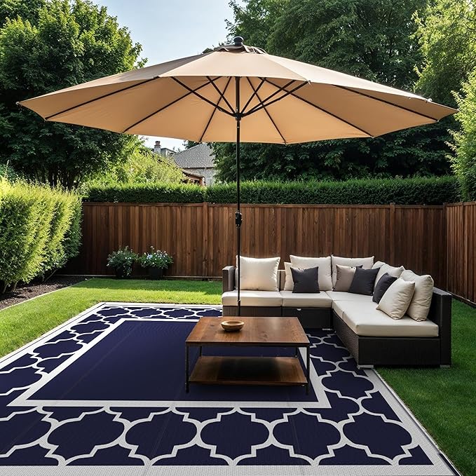 GENIMO 10 ' x 10 ' Outdoor Rug Waterproof - Image 4