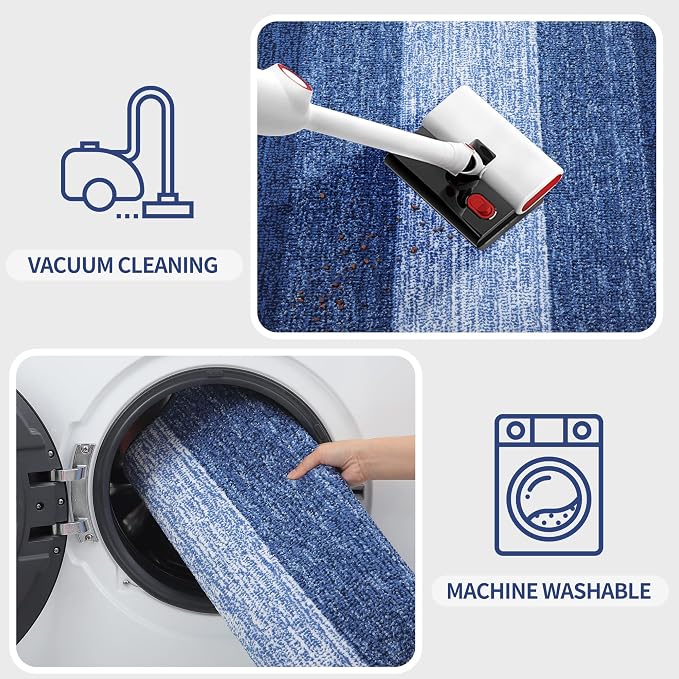Kitinjoy Indoor Outdoor Door Mat, 54x32 Non-Slip Absorbent Dirt Trapper - Image 5