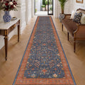 Hazo Haus Boho Washable 3x16 Extra Long Hallway Runner Rug, Non-Slip Stain & by HazoHaus