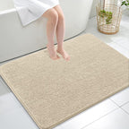 OLANLY Large Bathroom Rugs 40x32, Extra Soft Absorbent Chenille Bath Rugs by OLANLY