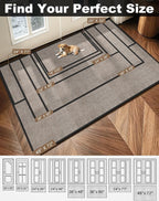Mibao Front Door Mat Indoor Entrance, Dirt Trapper Welcome Mat - Image 3