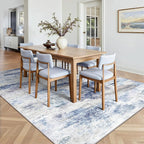 Washable Rug 6x9, Abstract Morden Soft Area Rug, Non-Slip Low Pile Rugs - Image 4