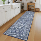 KILOCOCO Runner for Hallway 2.6x12 Runner Rug Printed Vintage Floral Washable - Image 9