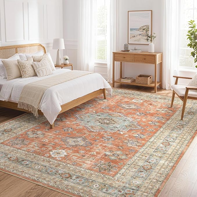 Vintage Living Room Area Rug 5x7 - Image 8