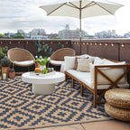 SAND MINE Reversible Mats, Plastic Straw Rug, Modern Area Rug, Large Floor Mat - Image 5