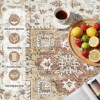 8ft Round Vintage Living Room Area Rug - Image 2