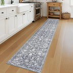 KILOCOCO Runner for Hallway 2x12 Runner Rug Printed Vintage Floral Washable Rug - Image 8