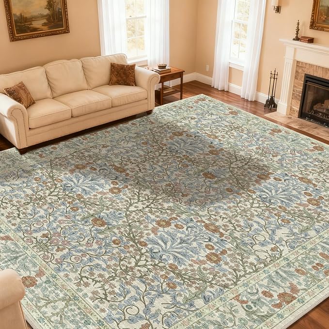 Area Rug for Living Room, 10x12 Large Washable Rugs for Dining Room, Non Slip - Image 3