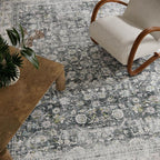 Machine Washable Rugs for Living room: 8x10 bedroom Rug Vintage Boho Area Rug - Image 4