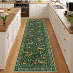 DUKINO Runner Rug, 2x8 Boho Kitchen Rug by DUKINO