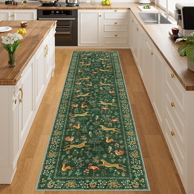 DUKINO Runner Rug, 2x8 Boho Kitchen Rug by DUKINO