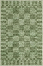 GarveeHome Moss Green Checkered Rug 2x3 Washable Rug Non-Slip - Image 5