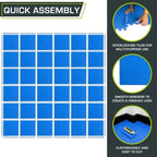 ProsourceFit Exercise Puzzle Mat ½-inch, EVA Interlocking Foam Floor Tiles - Image 7