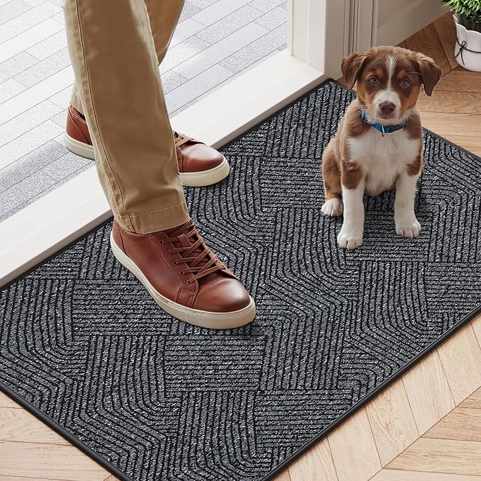 Indoor Door Mat 17"x30", Low-Profile Welcome Front Door Mat Indoor Entrance - Image 9