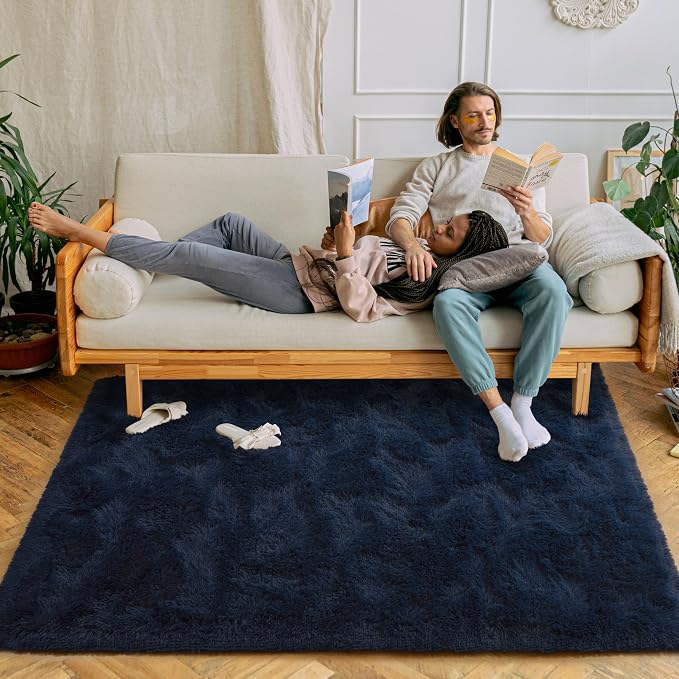 Chicrug Soft Area Rug for Bedroom Living Room Plush Fluffy Rug 4x6 Feet - Image 2