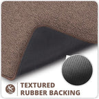 Bosap Bath Mat, Ultra Thin Bathroom Rugs, Rubber Bath Mats - Image 4