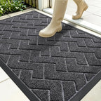 OLANLY Front Door Mat Indoor Outdoor Entrance, Waterproof All-Season, by OLANLY