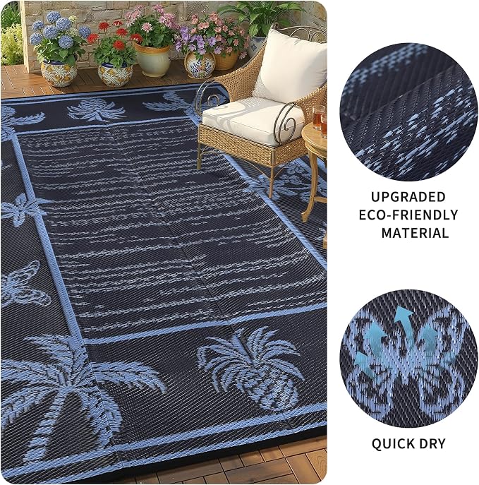 Garvee Outdoor Rug 8x10 Waterproof - Image 6