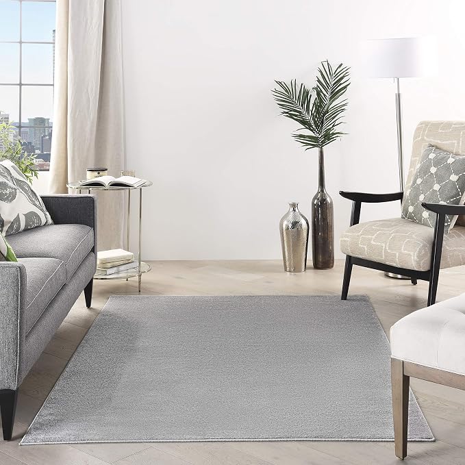 Nourison Home Nourison Essentials Silver Grey 5' x 7' Area Rug - Image 3